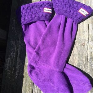 Purple Tall Boots Socks by Hunter